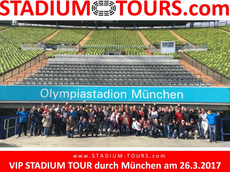 VIP STADIUM TOUR - Gruppenbild Olympiastadion Sa 26.3.2017